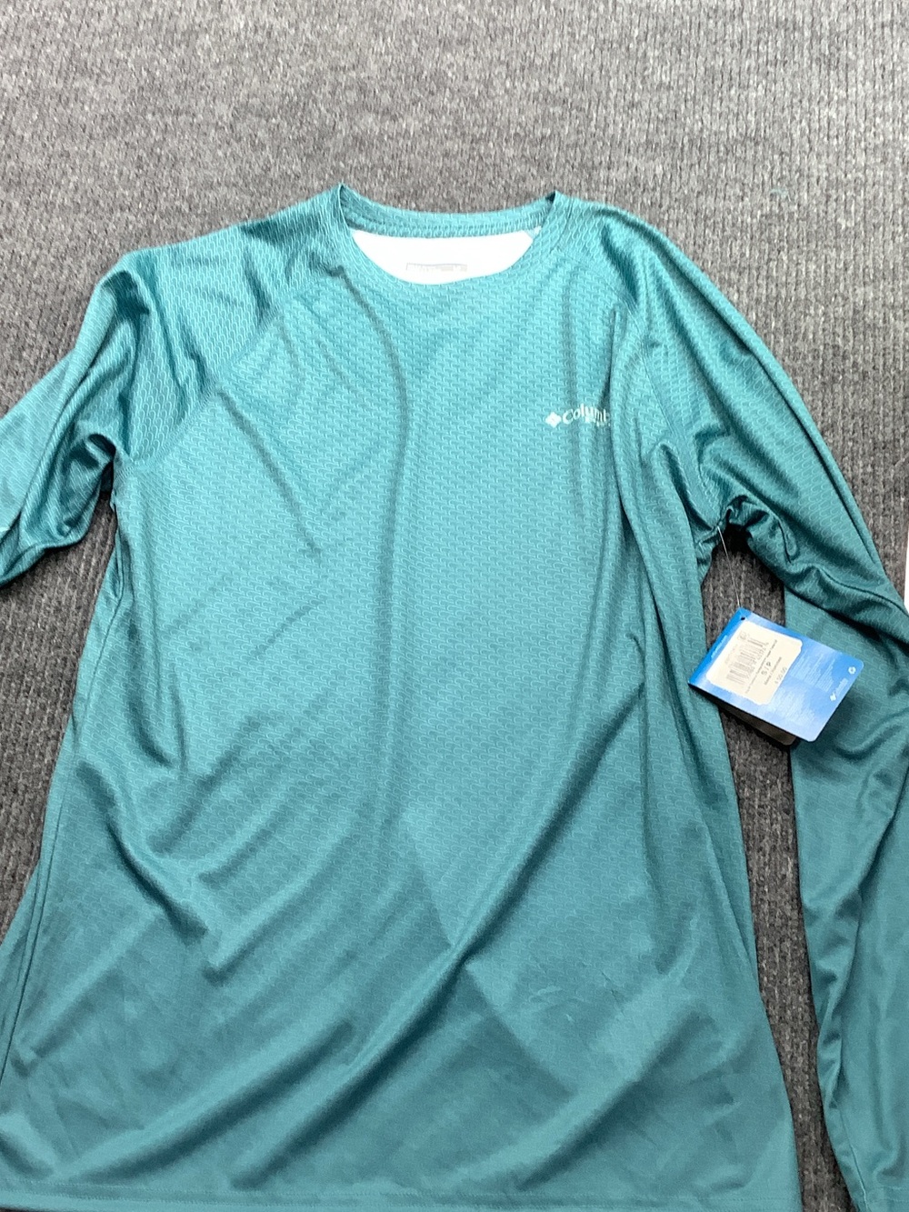 Columbia Men's Long-Sleeve Rash Guard - Teal Green